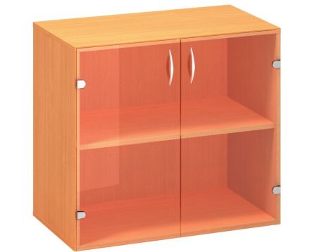 ALFA 500 Skříň LTD 800x458x742 2M FT Dveře sklo Stolová skříň 25mm