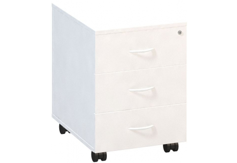 ALFA 500 Kontejner Mobilní LTD 600 3 Zásuvky Čela LTD s úchytkami Vršek