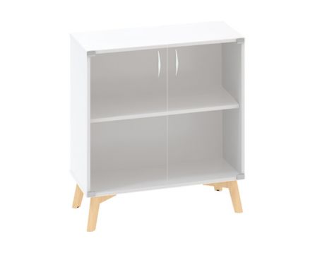 Skříň LTD FT sklo + soklové nohy 1 police 800×458x887