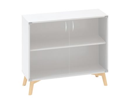Skříň LTD FT sklo + soklové nohy 1 police 1000×458x887