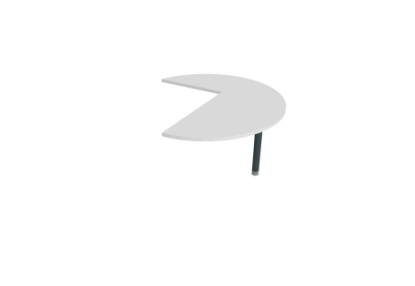 Stůl jednací pravý napříč ø 120 cm FP 22 P N