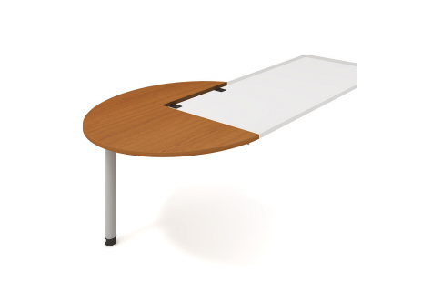 Stůl jednací levý podél ø 120 cm GP 22 L P
