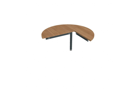 Stůl jednací levý podél ø 120 cm GP 22 L P