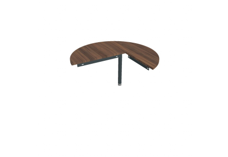 Stůl jednací levý podél ø 120 cm GP 22 L P