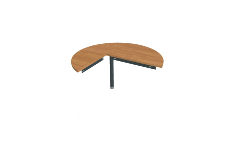 Stůl jednací pravý napříč ø 120 cm GP 22 P N