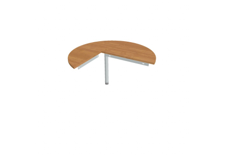 Stůl jednací pravý napříč ø 120 cm GP 22 P N