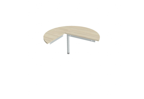 Stůl jednací pravý napříč ø 120 cm GP 22 P N