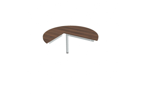 Stůl jednací pravý napříč ø 120 cm GP 22 P N