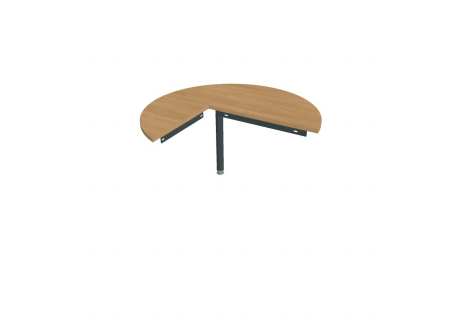 Stůl jednací pravý napříč ø 120 cm GP 22 P N