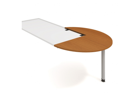 Stůl jednací pravý podél ø 120 cm GP 22 P P