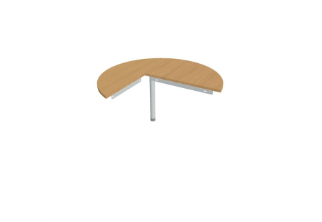 Stůl jednací pravý podél ø 120 cm GP 22 P P