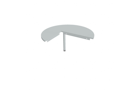 Stůl jednací pravý podél ø 120 cm GP 22 P P