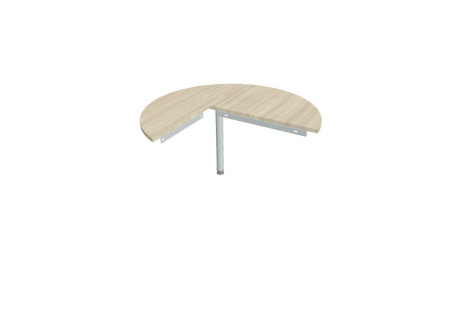 Stůl jednací pravý podél ø 120 cm GP 22 P P