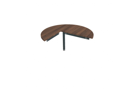 Stůl jednací pravý podél ø 120 cm GP 22 P P