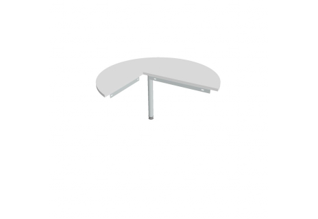 Stůl jednací pravý podél ø 120 cm GP 22 P P