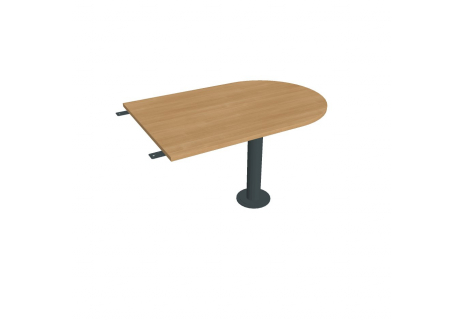 Stůl jednací délky 120 cm ukončený obloukem GP 1200 3