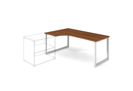 Stůl ergo 180 x 120 cm, pravý UE O 1800 60 P