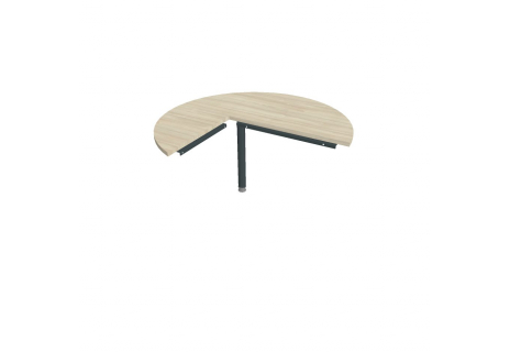 Stůl jednací pravý napříč ø 120 cm CP 22 P N