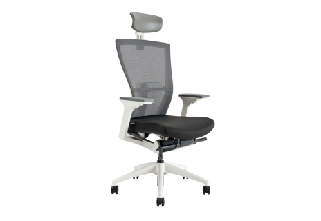 Kancelářské křeslo s podhlavníkem, BI 203, zelená MERENS WHITE SP