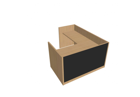 Recepce 160 + přídavný stůl 120x60 levý ARS 160 L S