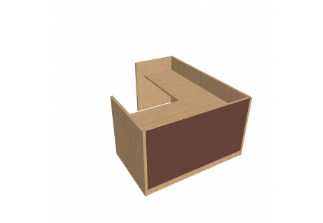 Recepce 160 + přídavný stůl 120x60 levý ARS 160 L S