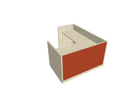 Recepce 160 + přídavný stůl 120x60 levý ARS 160 L S