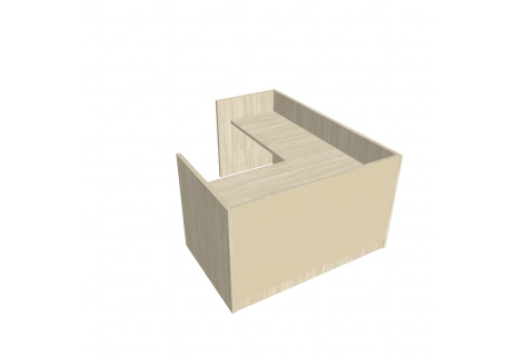 Recepce 160 + přídavný stůl 120x60 levý ARS 160 L S