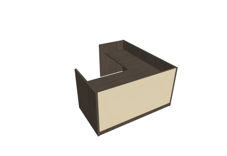 Recepce 180 + přídavný stůl 120x60 levý ARS 180 L S