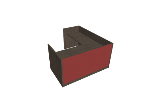 Recepce 180 + přídavný stůl 120x60 levý ARS 180 L S