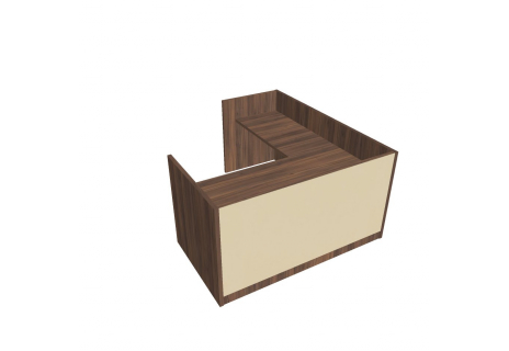 Recepce 180 + přídavný stůl 120x60 levý ARS 180 L S