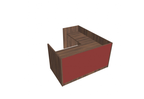 Recepce 180 + přídavný stůl 120x60 levý ARS 180 L S