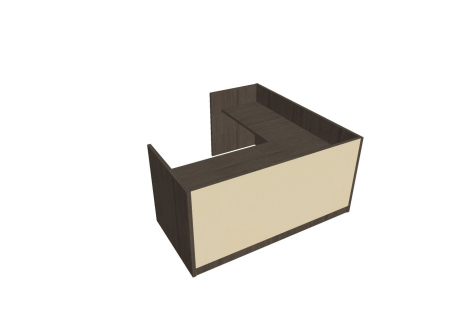 Recepce 200 + přídavný stůl 120x60 levý ARS 200 L S