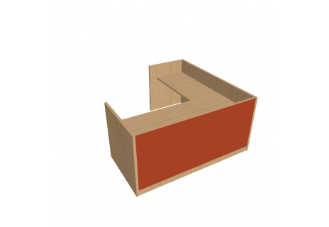 Recepce 200 + přídavný stůl 120x60 levý ARS 200 L S