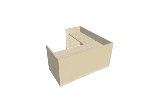 Recepce 200 + přídavný stůl 120x60 levý ARS 200 L S
