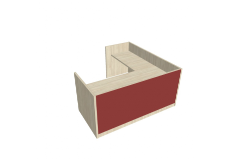 Recepce 200 + přídavný stůl 120x60 levý ARS 200 L S