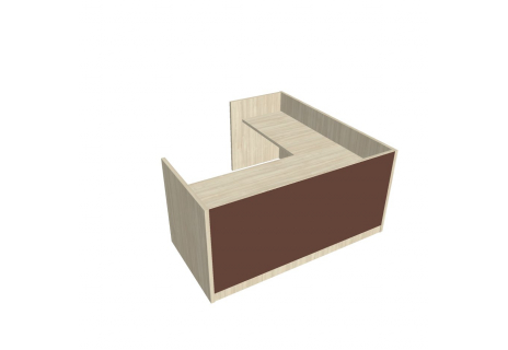 Recepce 200 + přídavný stůl 120x60 levý ARS 200 L S