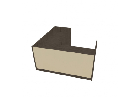 Recepce 200 + přídavný stůl 120x60 pravý ARS 200 P S