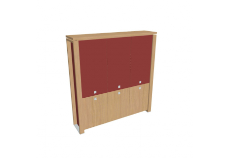 Skříň třídveřová, zavřená - skleněné dveře E 5 3 01 S