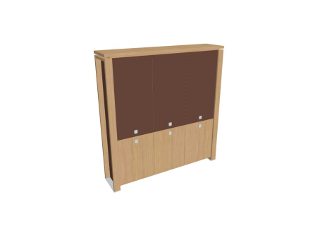 Skříň třídveřová, zavřená - skleněné dveře E 5 3 01 S