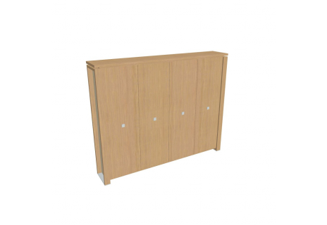 Skříň čtyřdveřová s věšákem, zavřená E 5 4 00 S