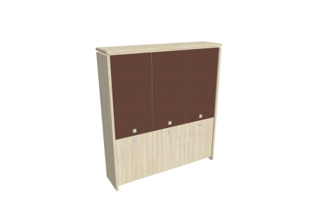 Skříň třídveřová, zavřená - skleněné dveře A 5 3 01