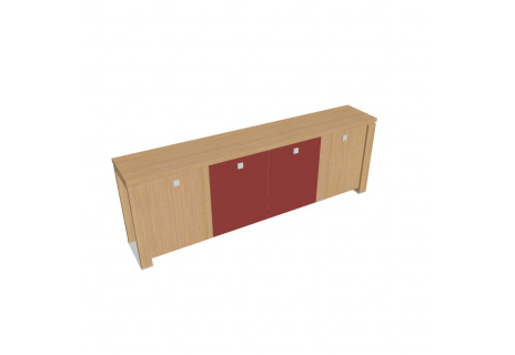 Skříň čtyřdveřová, skleněné dveře E 2 4 02