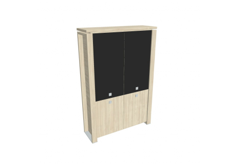 Skříň dvoudveřová, zavřená skleněné dveře E 5 2 02