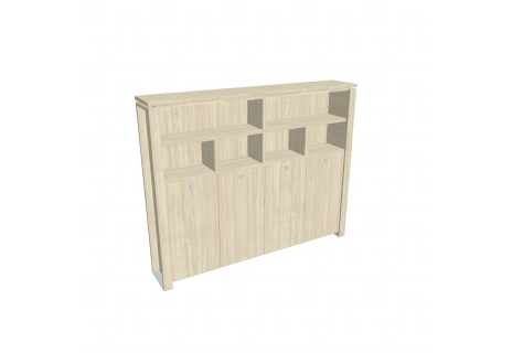 Skříň čtyřdveřová s věšákem, zavřená - otevřená E 5 4 03
