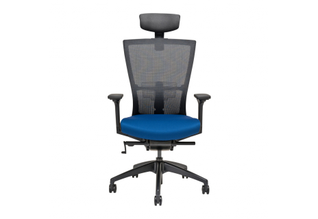 Kancelářské křeslo s podhlavníkem, BI 203, zelená MERENS SP