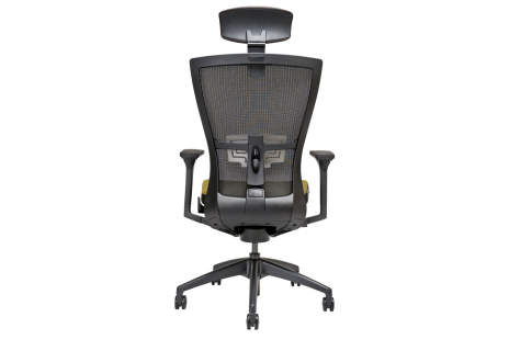 Kancelářské křeslo s podhlavníkem, BI 203, zelená MERENS SP