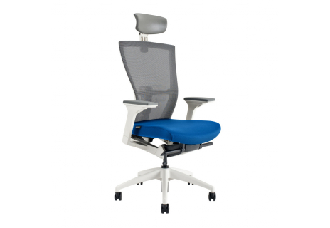 Kancelářské křeslo s podhlavníkem, BI 203, zelená MERENS WHITE SP