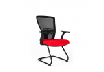 Jednací židle, TD-14, červená THEMIS MEETING