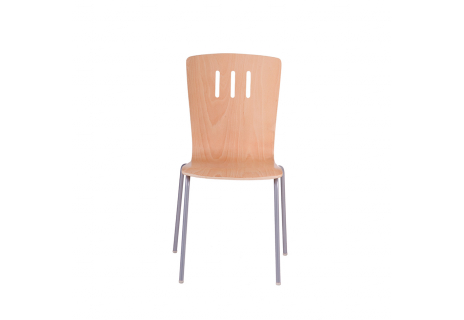 Dřevěná židle, TŘEŠEŇ/CHROM DORA