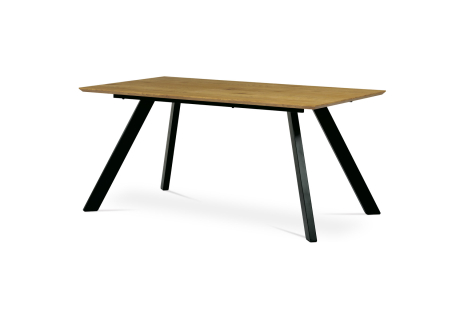 Stůl jídelní 160x90x75 cm, deska MDF, 3D dekor divoký dub